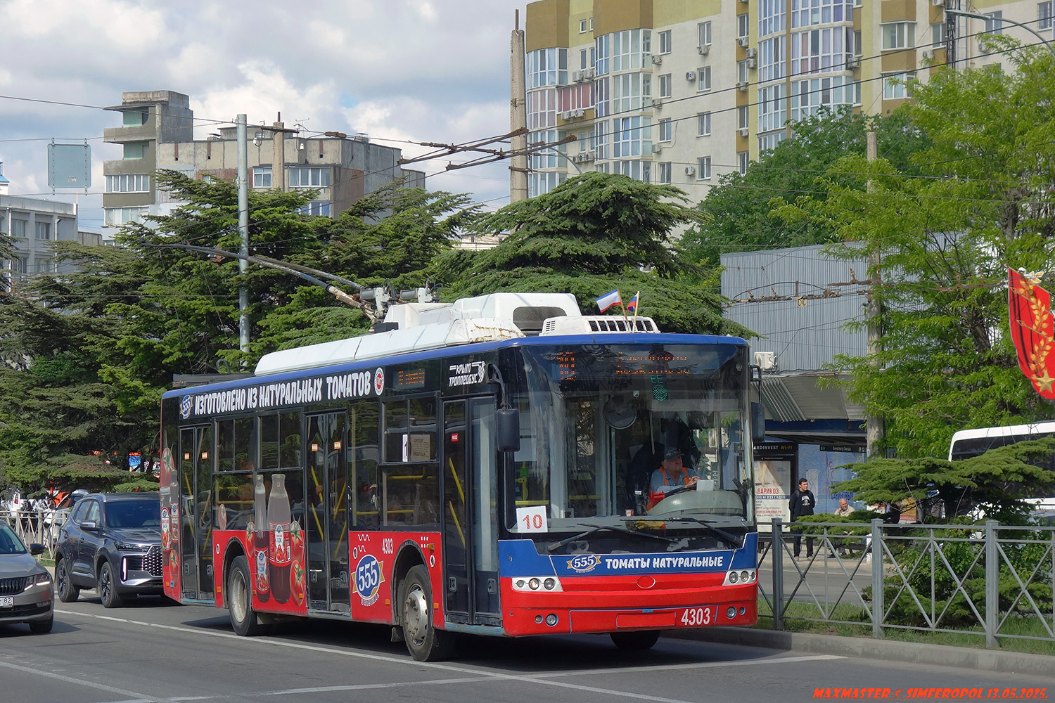 Крымский троллейбус, Богдан Т70110 № 4303