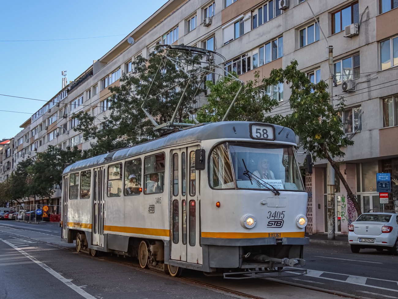 Бухарест - Илфов, Tatra T4R № 3405; Европейская неделя мобильности в Румынии