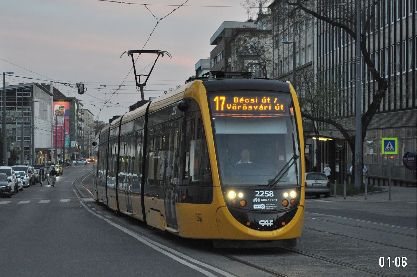 Будапешт, CAF Urbos 3 № 2258