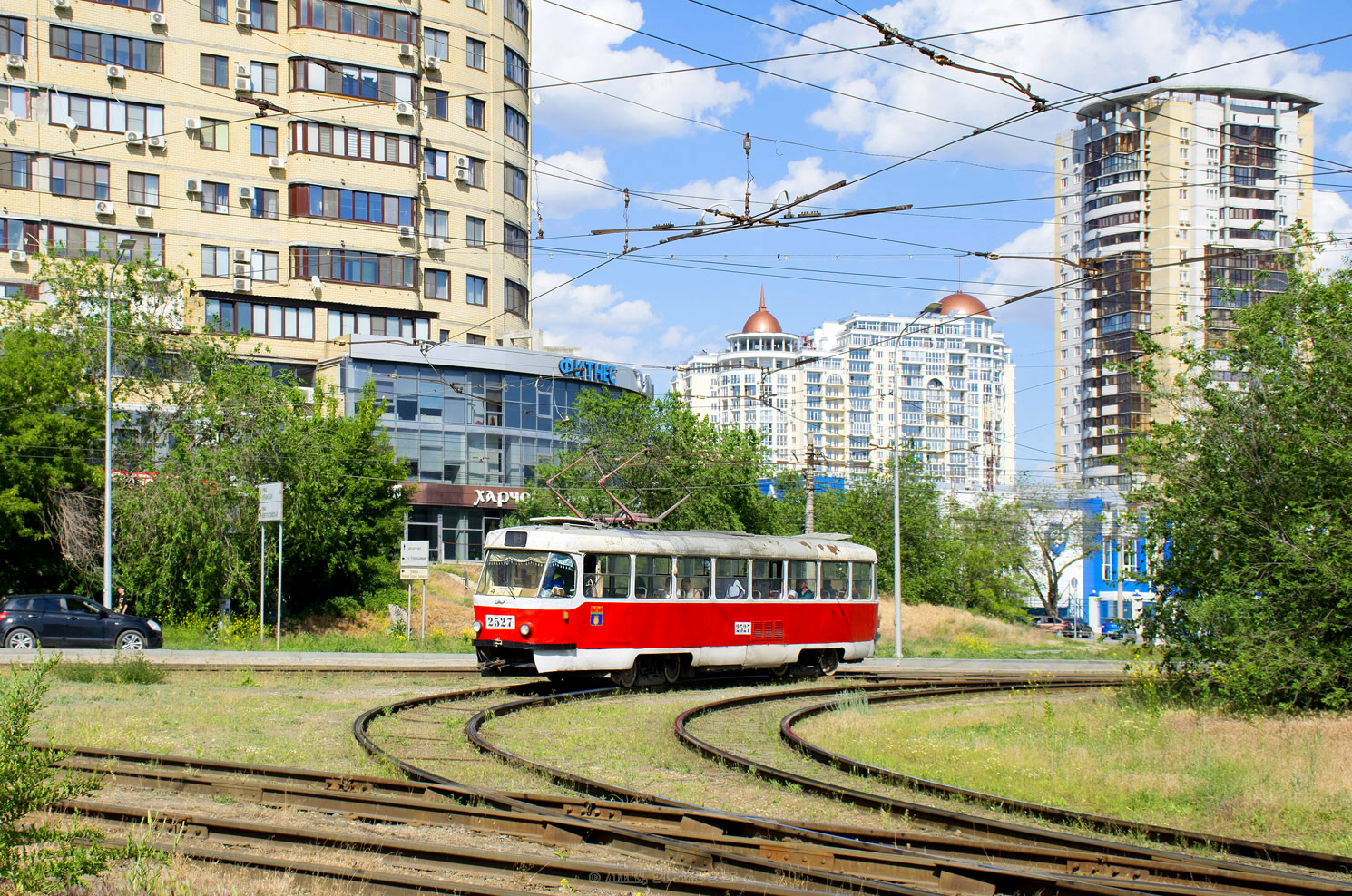 Волгоград, Tatra T3SU (двухдверная) № 2527 Волгоград, Tatra T3SU (двухдверная) № 2527