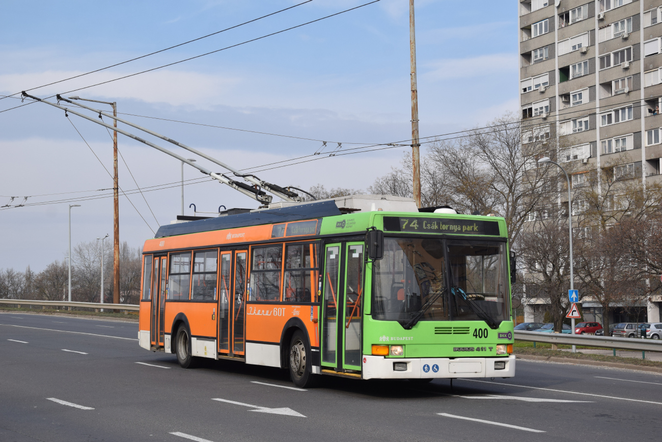 Будапешт, Ikarus 411T № 400 Будапешт, Ikarus 411T № 400