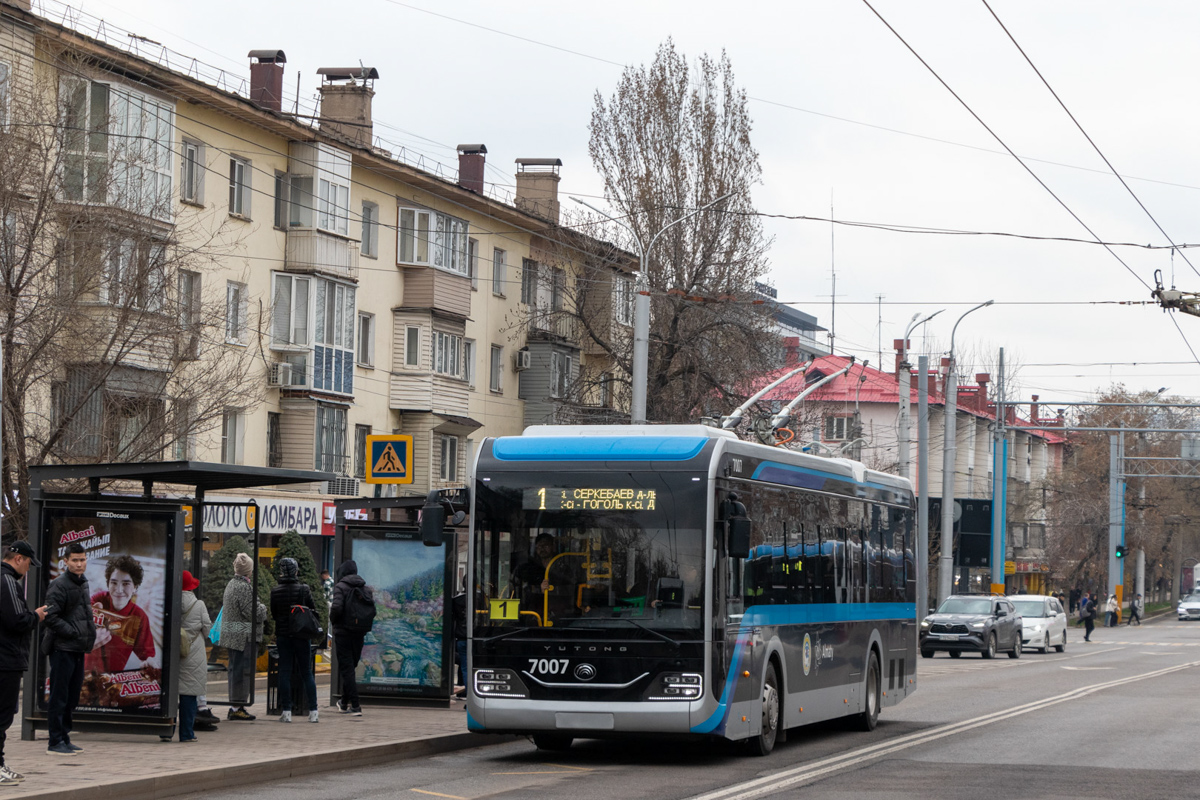 Алматы, Yutong ZK6128BEVG (QazTehna) № 7007
