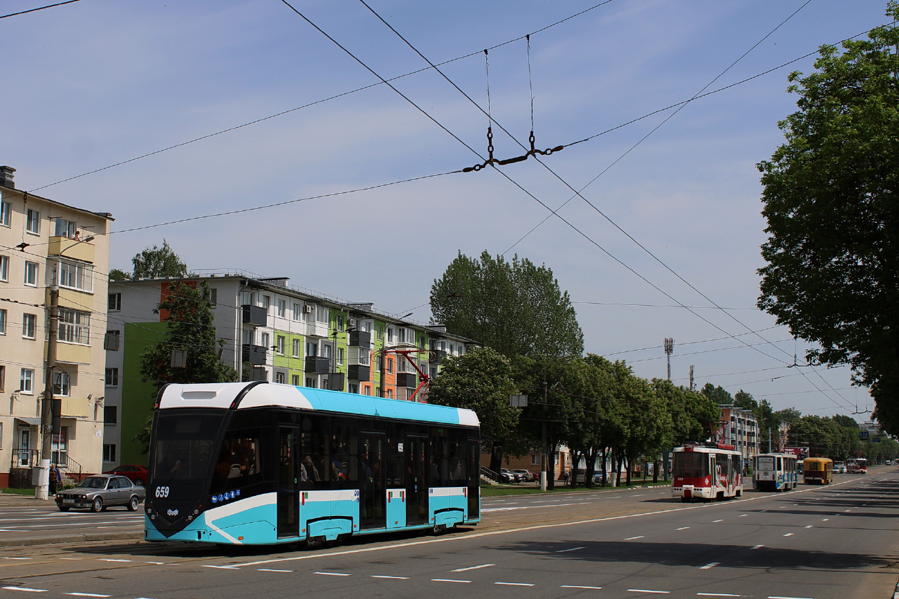 Витебск, БКМ Т811 № 659; Витебск — Презентация новых вагонов №659 и №660 и мини-парад трамваев 28.05.2025