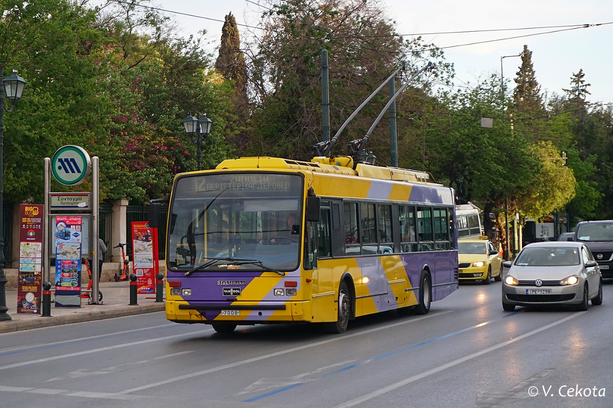 Афины, Van Hool A300T № 7008
