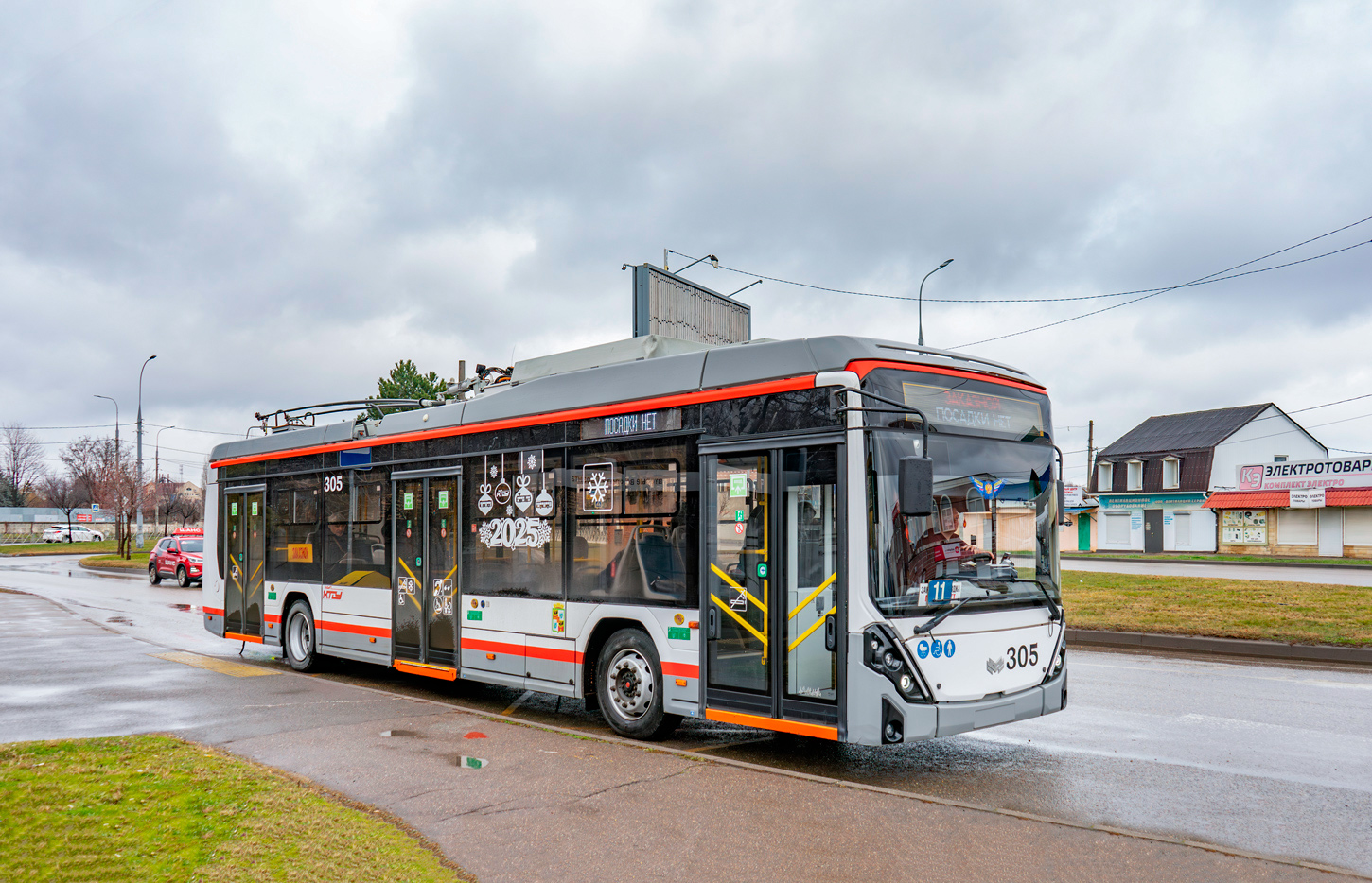 Krasnodar, BKM 32100D «Olgerd» № 305; Krasnodar — Special trip in 'Olgerd' trolleybus 19.01.2025