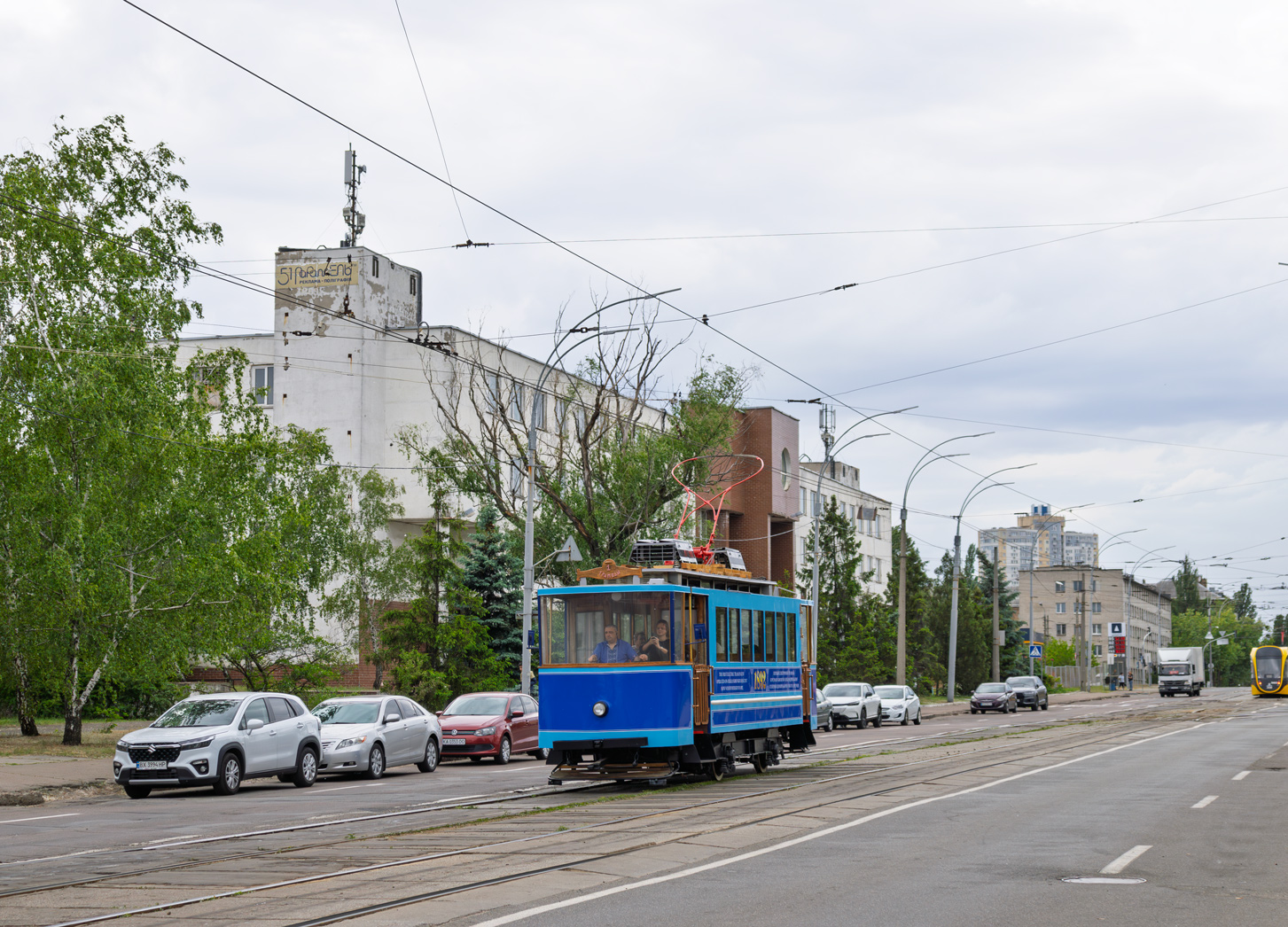 Kijiva, 2-axle motor car № 1892; Kijiva — Presentation of tram No. 1892 after the first stage of repairs