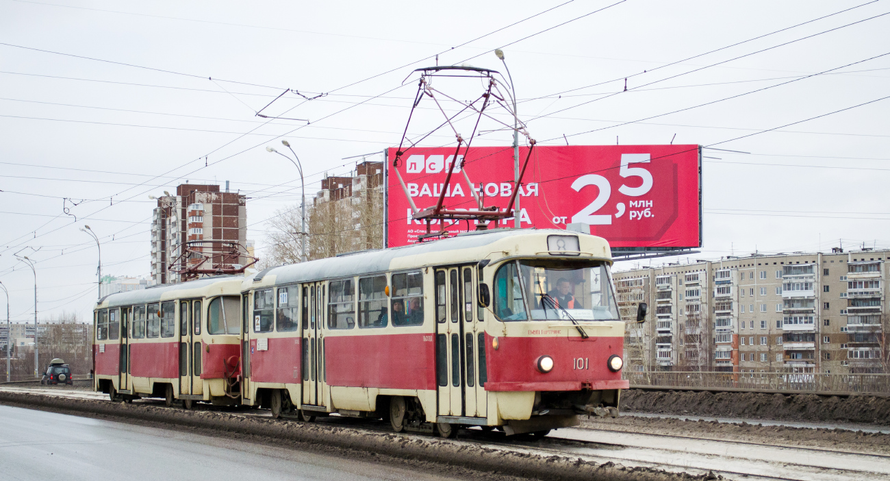 Екатеринбург, Tatra T3SU (двухдверная) № 101
