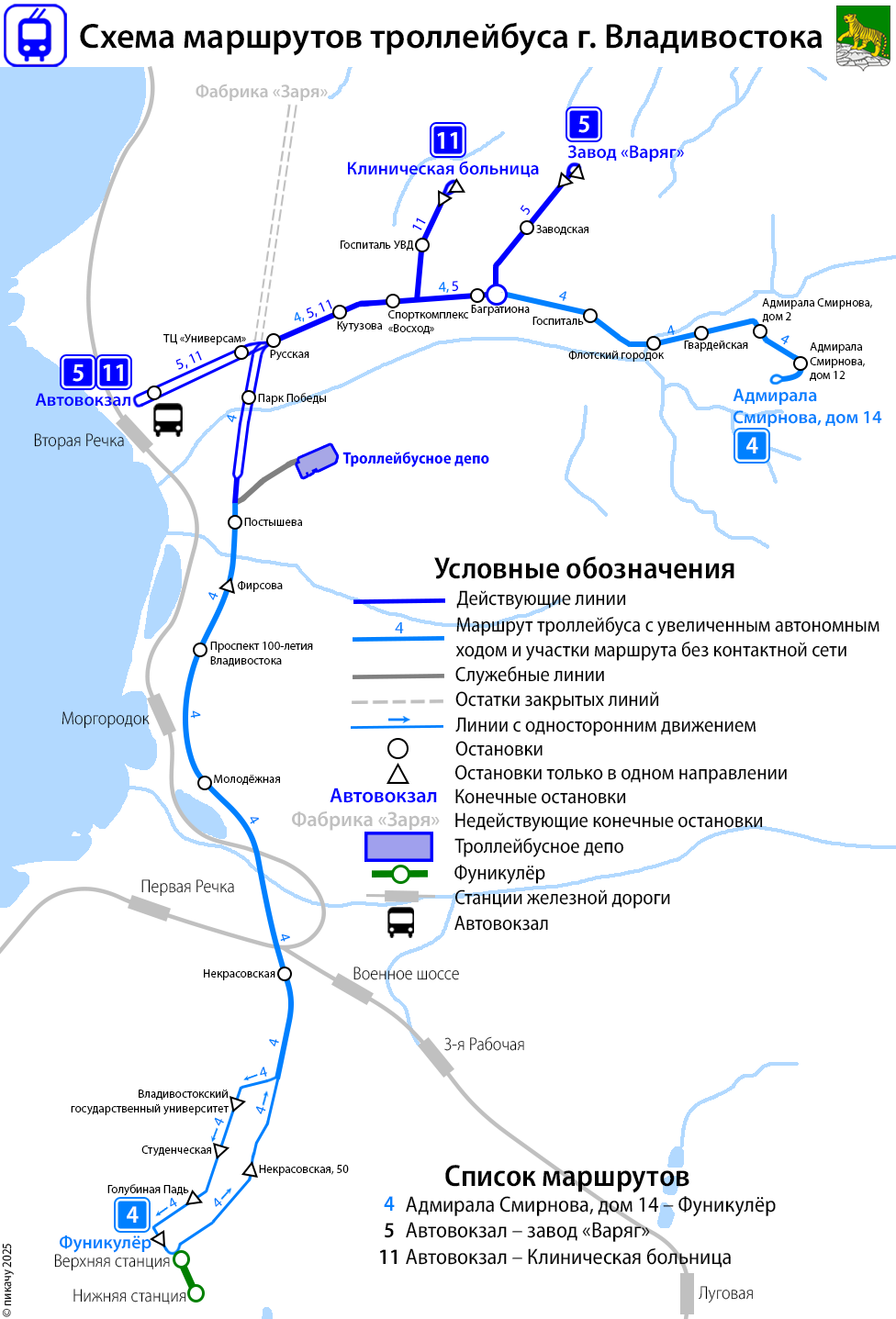 Владивосток — Схемы