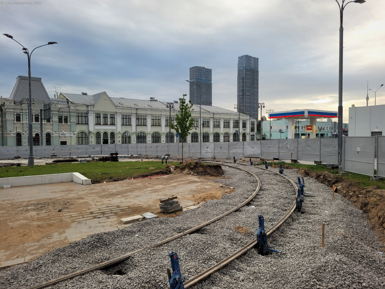 Moscow — Rebuild of the tram line along Trifonovskaya Street & Gilyarovskogo Street to Rijskaya Square
