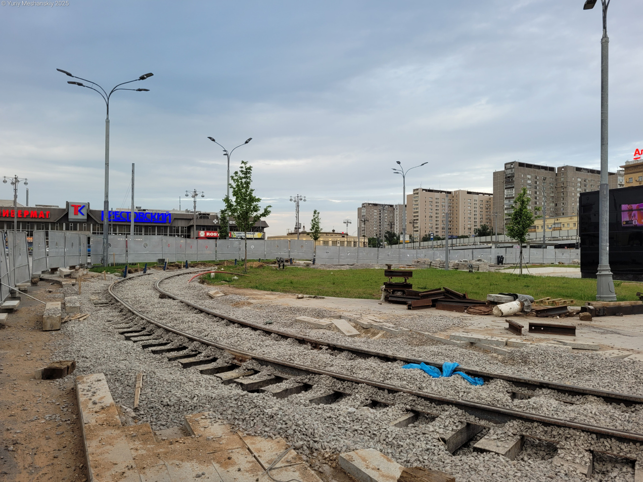 Moscow — Rebuild of the tram line along Trifonovskaya Street & Gilyarovskogo Street to Rijskaya Square