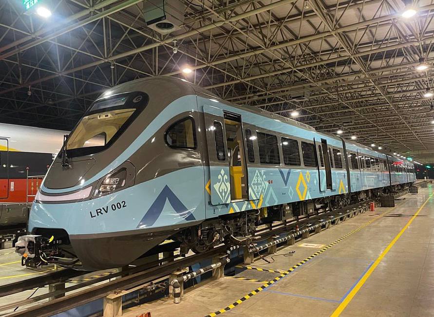 Астана, CRRC Tangshan № LRV 002; Таншань — Новые вагоны; Астана — Разные фотографии