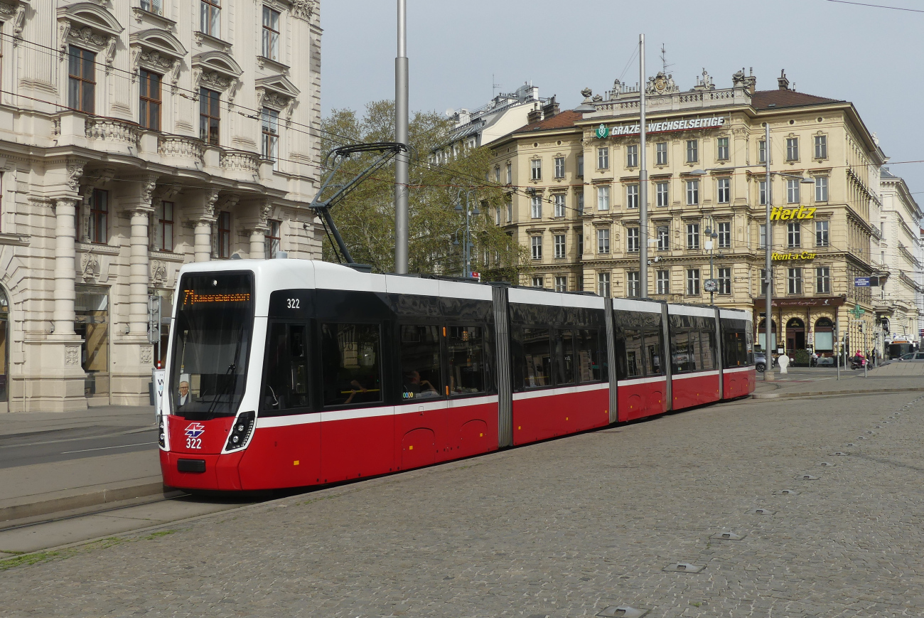 Bécs, Bombardier Flexity Wien (Type D) — 322