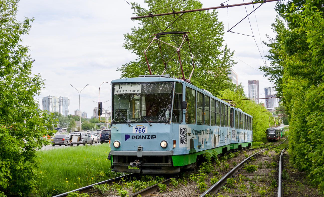 Екатеринбург, Tatra T6B5SU № 766