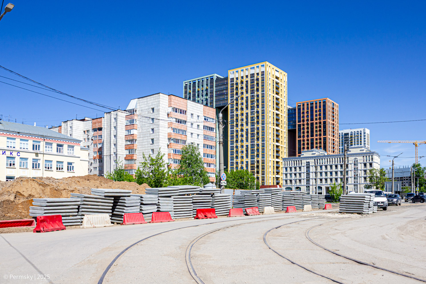 Пермь — Строительство и ремонты; Пермь — Трамвайные линии и инфраструктура