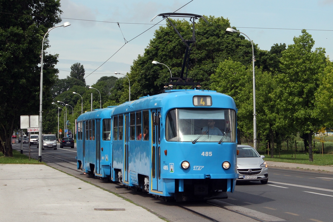 Загреб, Tatra T4YU № 485