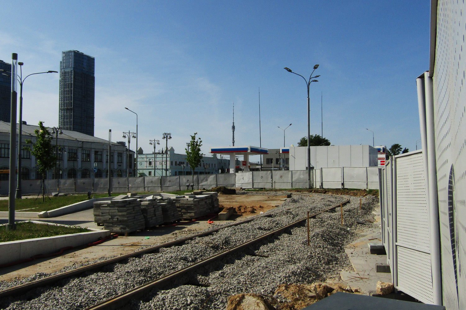 Moskwa — Rebuild of the tram line along Trifonovskaya Street & Gilyarovskogo Street to Rijskaya Square