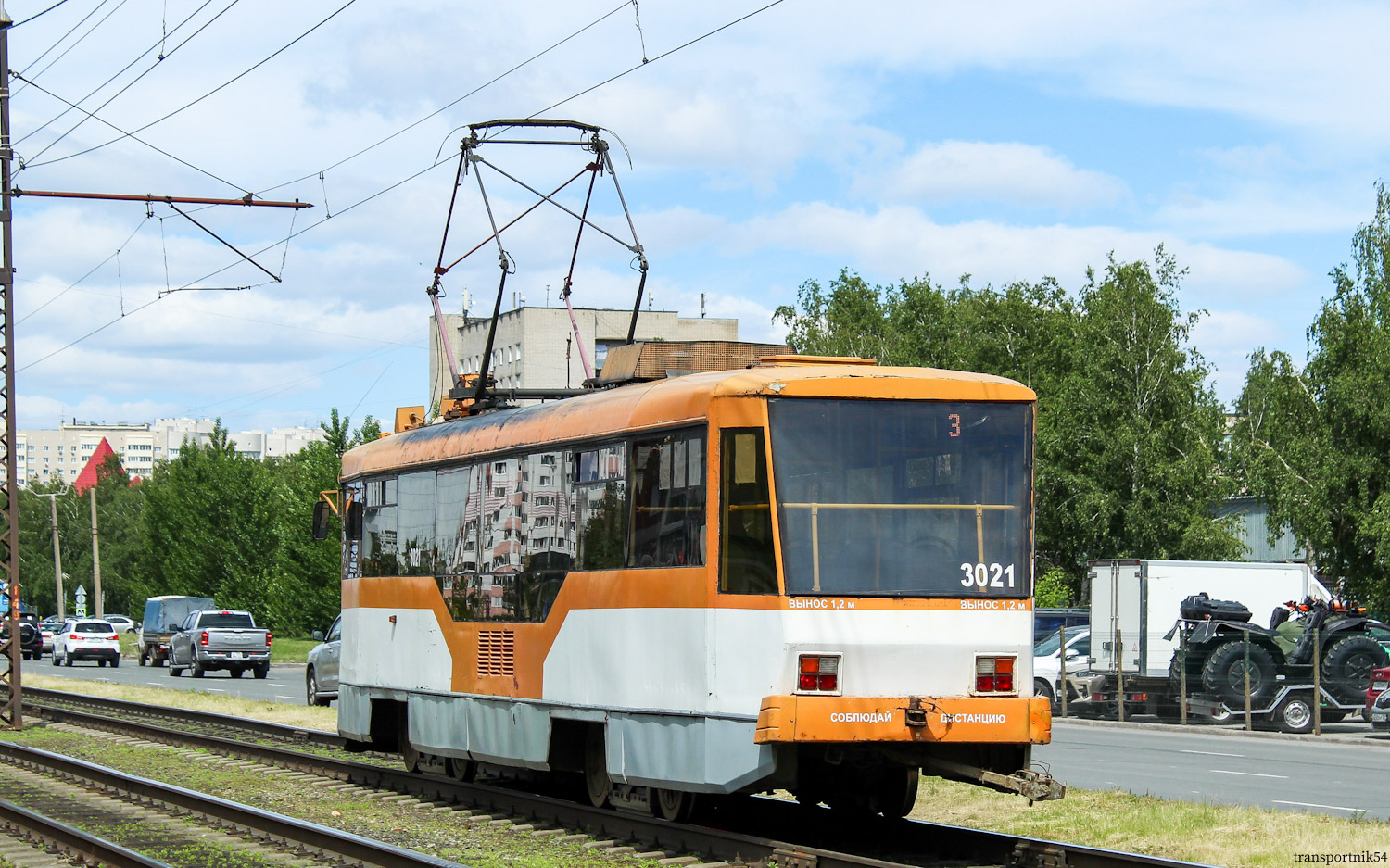Барнаул, Tatra T3SU КВР Барнаул № 3021