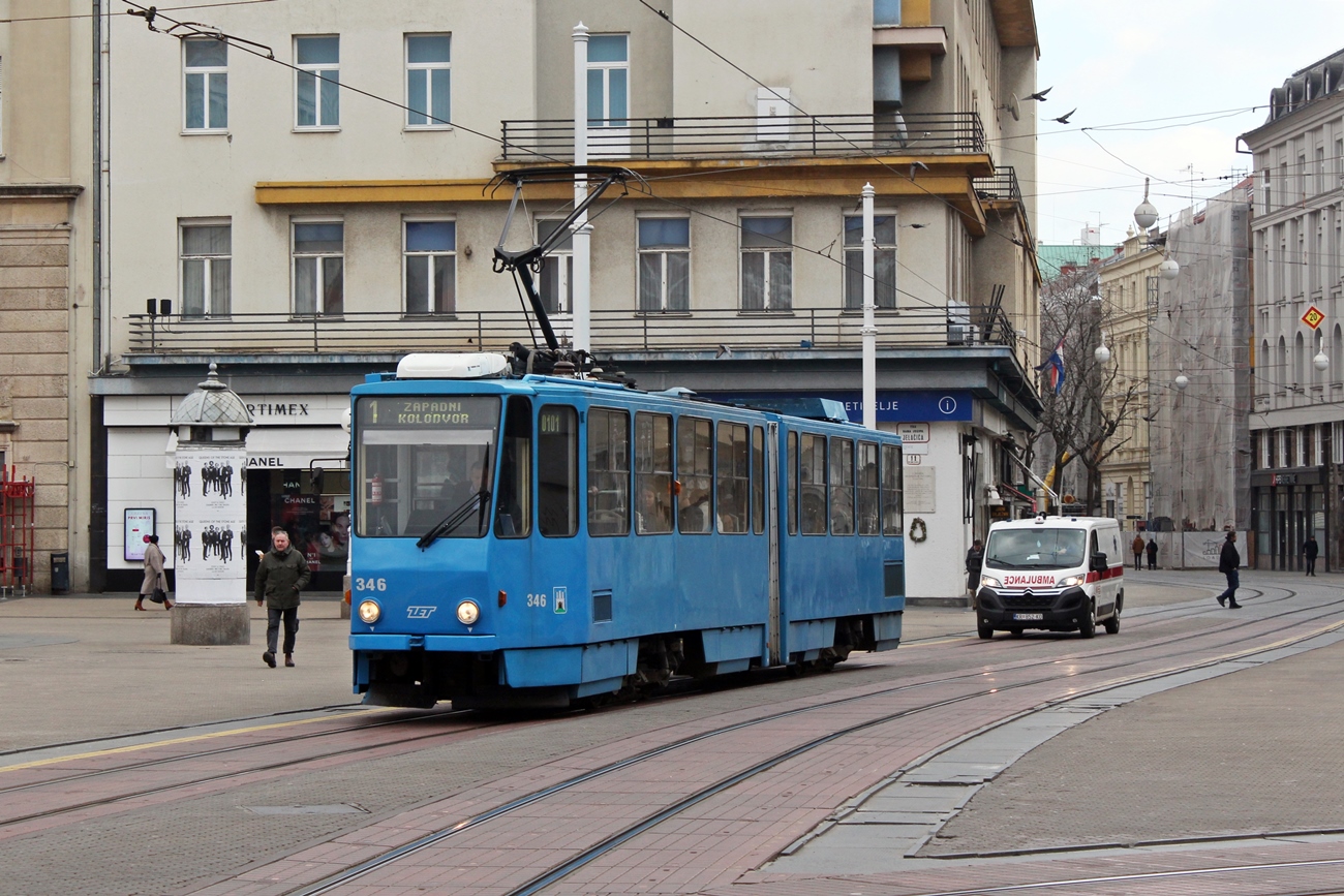 Загреб, Tatra KT4YU № 346