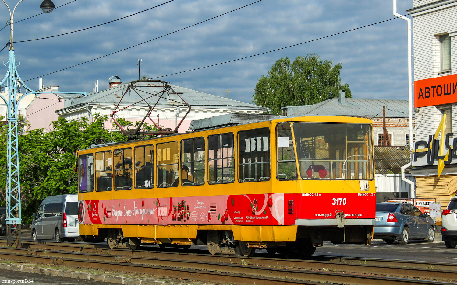 Барнаул, Tatra T6B5SU № 3170