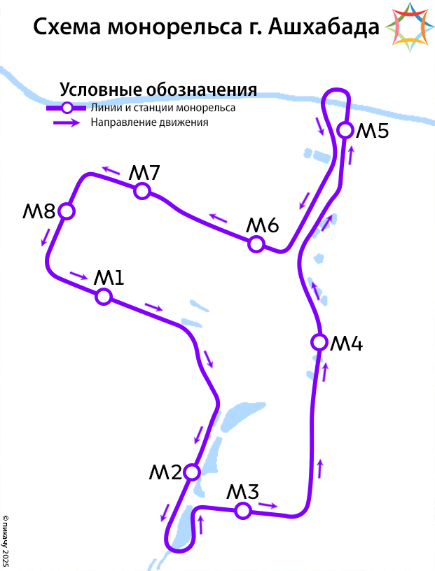 Ашхабад — Схемы