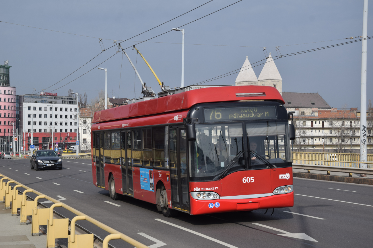 ბუდაპეშტი, Solaris Trollino II 12 Ganz B № 605