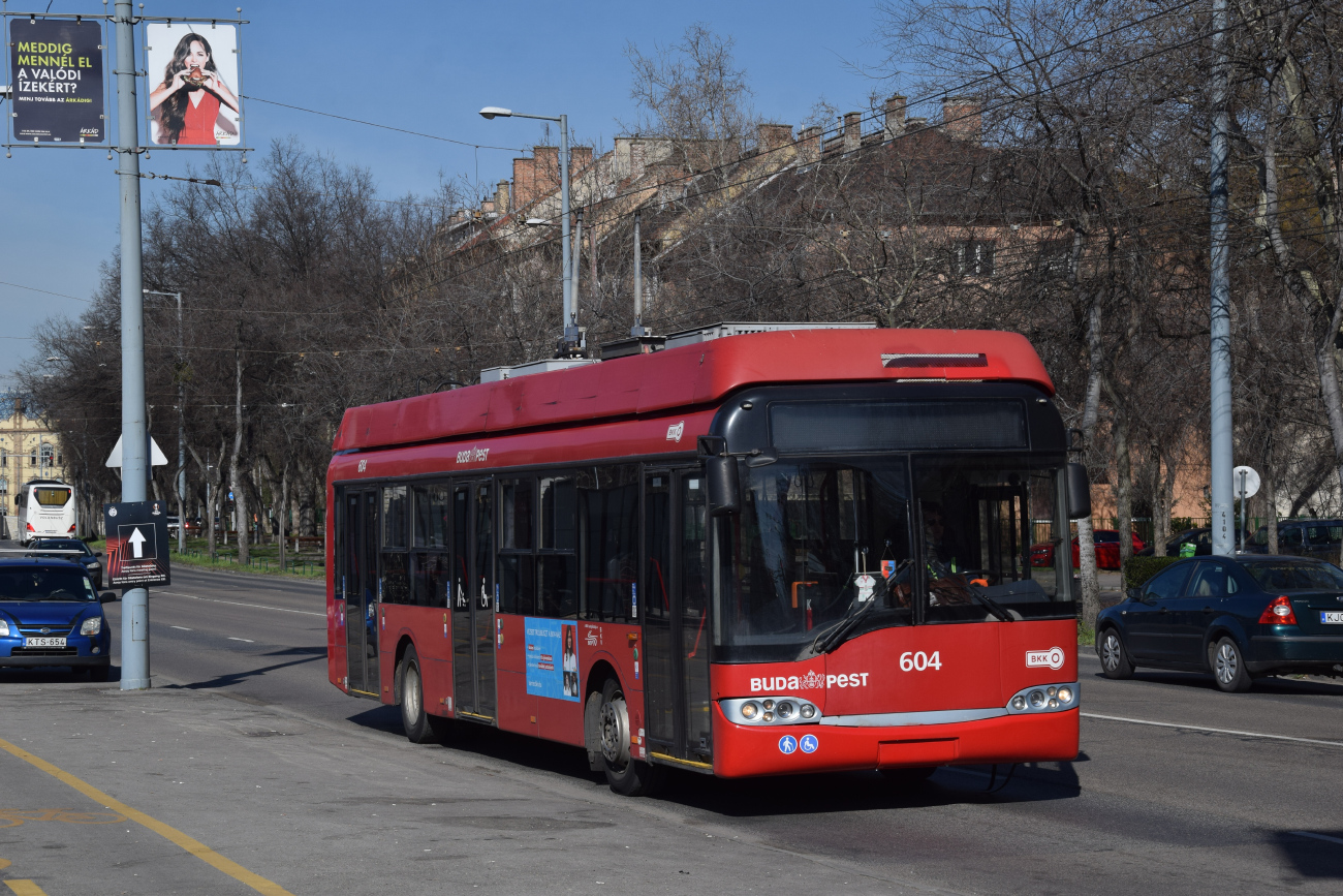Budapest, Solaris Trollino II 12 Ganz B № 604 Budapest, Solaris Trollino II 12 Ganz B № 604