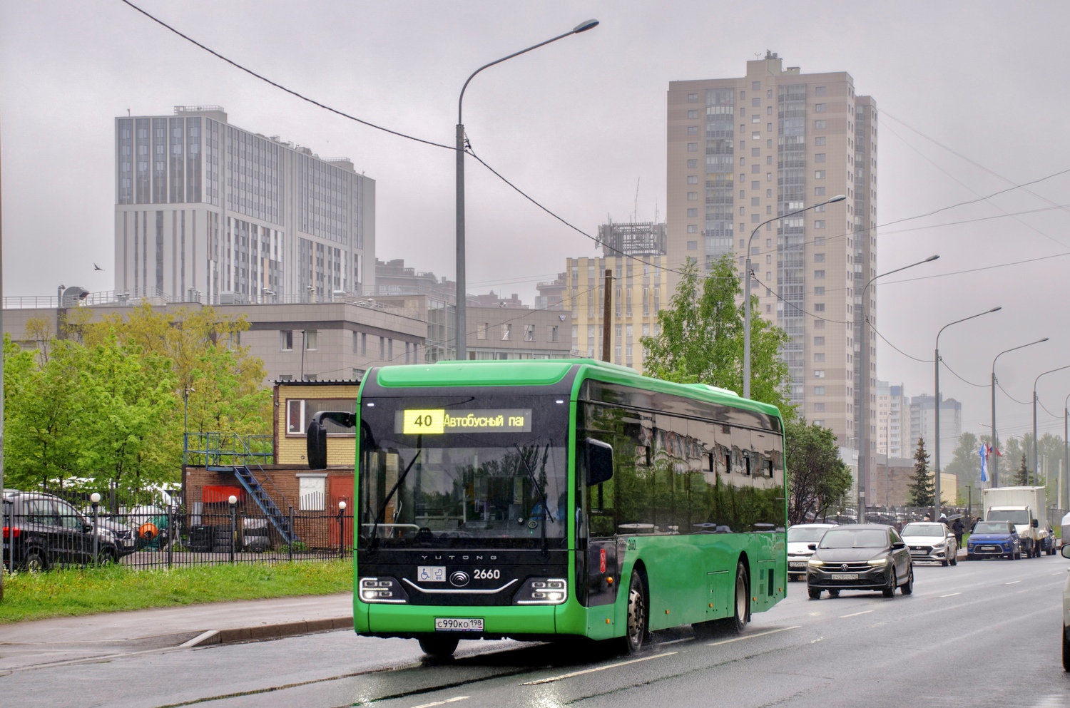 Санкт-Петербург, Yutong ZK6126BEVG № 2660