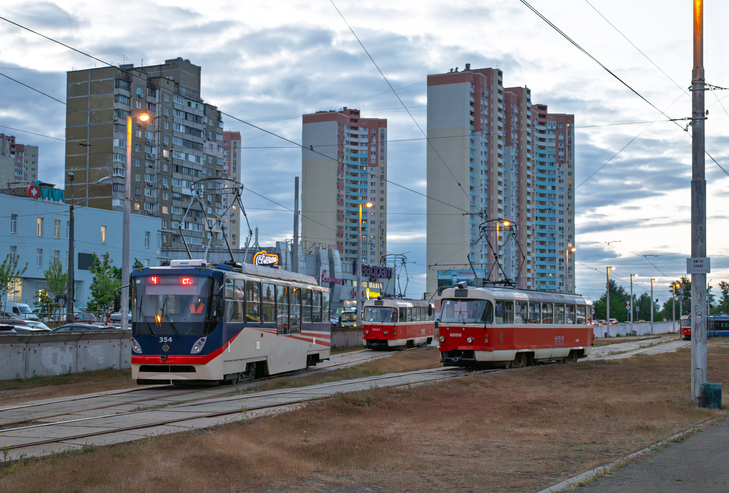 Киев, К1М № 354; Киев, Tatra T3SUCS № 6006