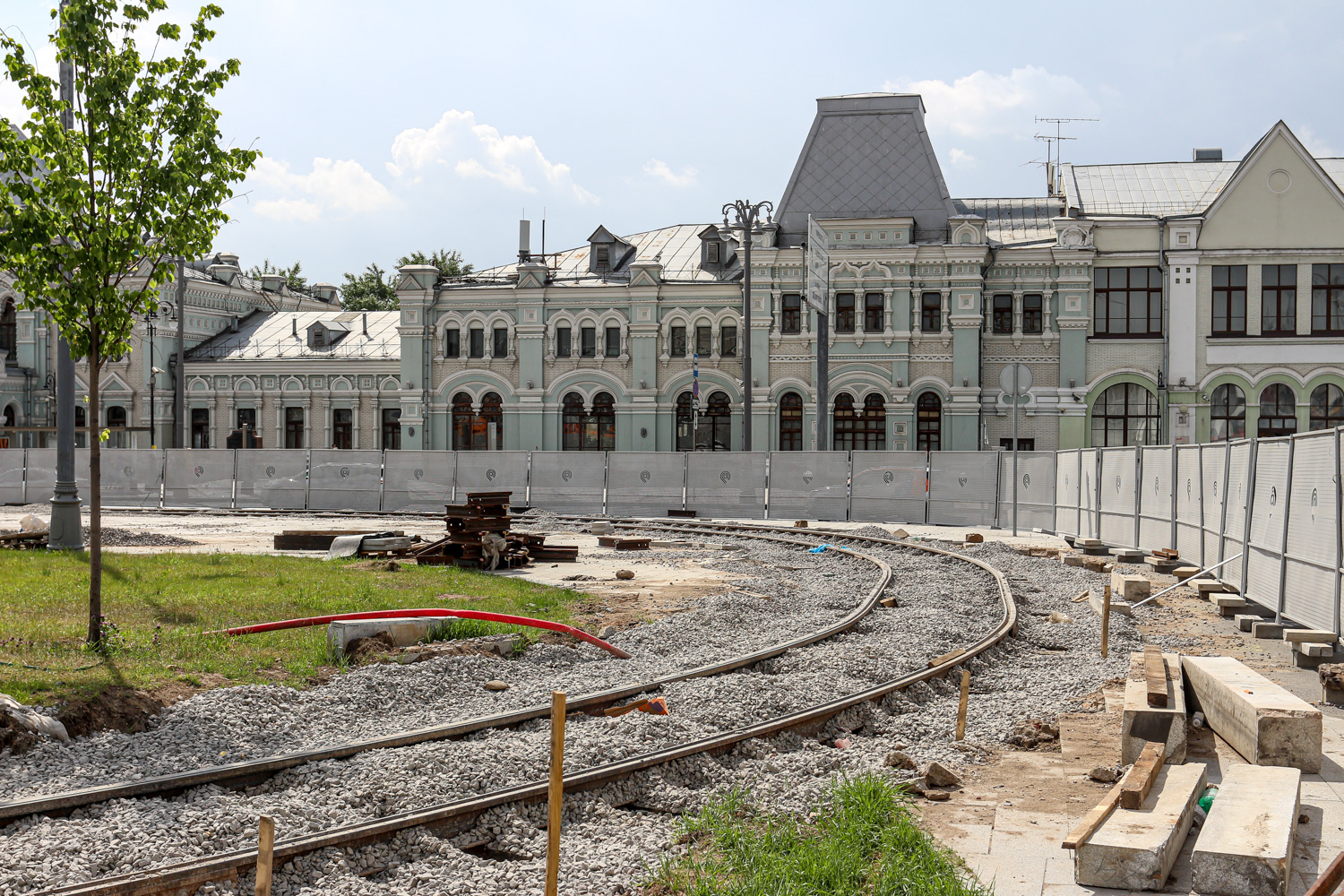 Moscow — Rebuild of the tram line along Trifonovskaya Street & Gilyarovskogo Street to Rijskaya Square