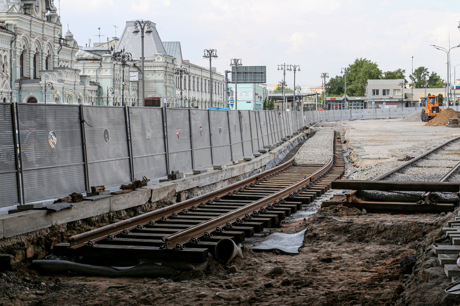 Moscow — Rebuild of the tram line along Trifonovskaya Street & Gilyarovskogo Street to Rijskaya Square