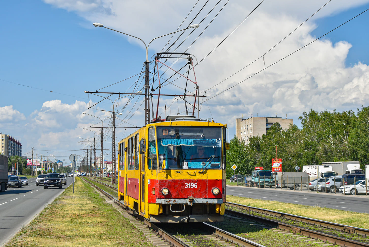 Barnaul, Tatra T6B5SU № 3196