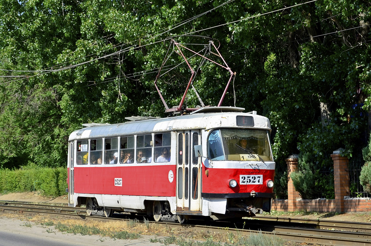 Волгоград, Tatra T3SU (двухдверная) № 2527