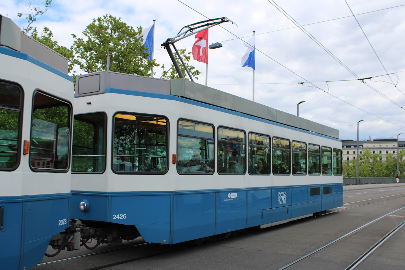 Zurich, SWP/SIG/ABB Be 2/4 "Tram 2000 Pony" № 2426