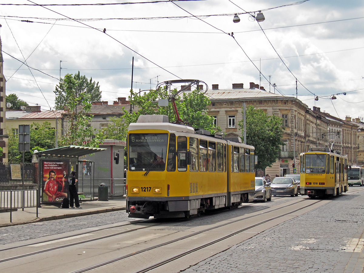 Львов, Tatra KT4DM № 1217
