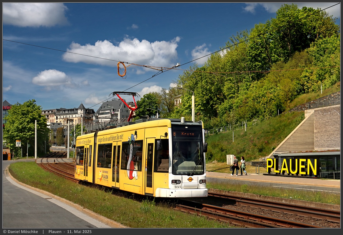 Plauen, Bombardier NGT6 PSB # 301 Plauen, Bombardier NGT6 PSB # 301