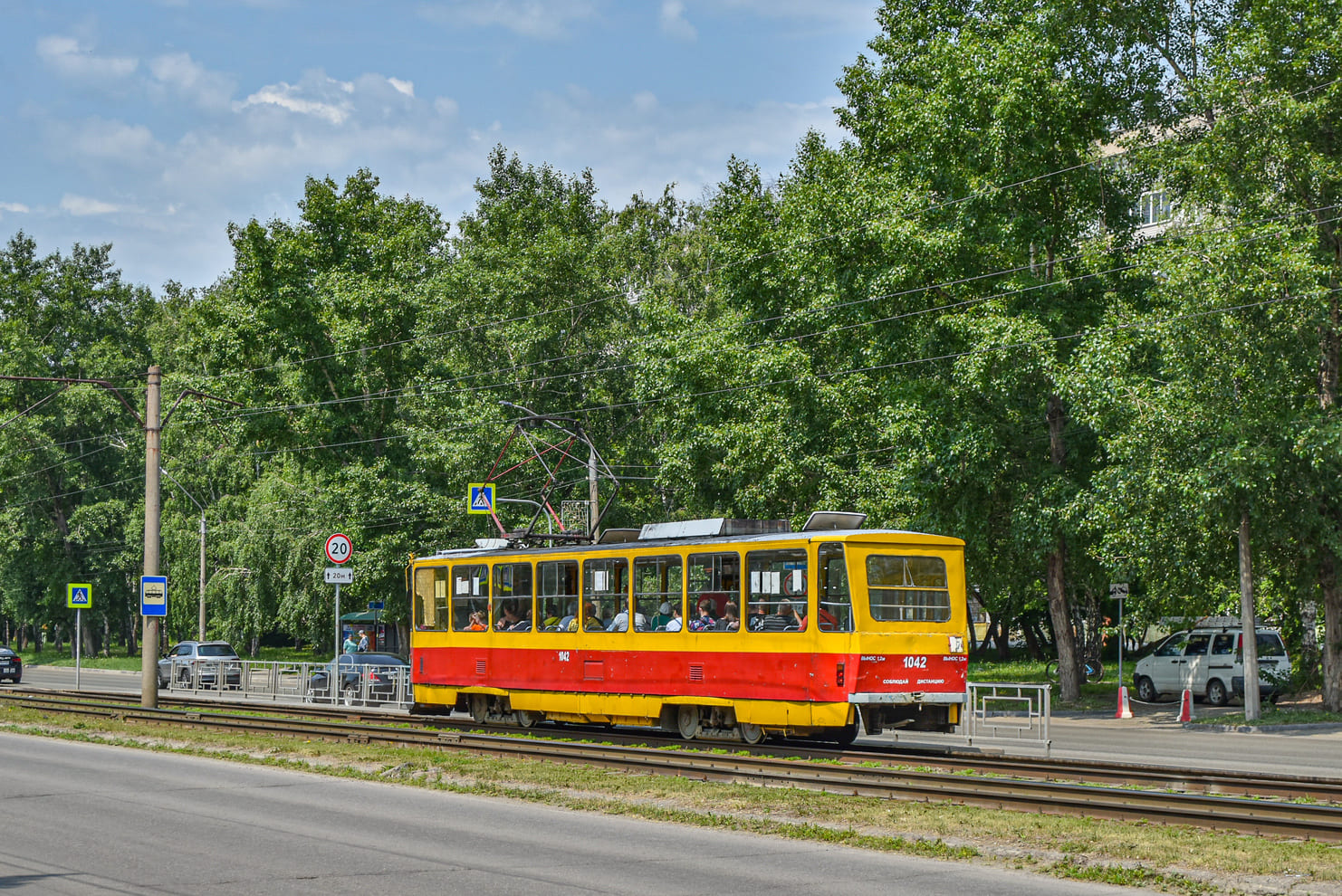 Барнаул, Tatra T6B5SU № 1042