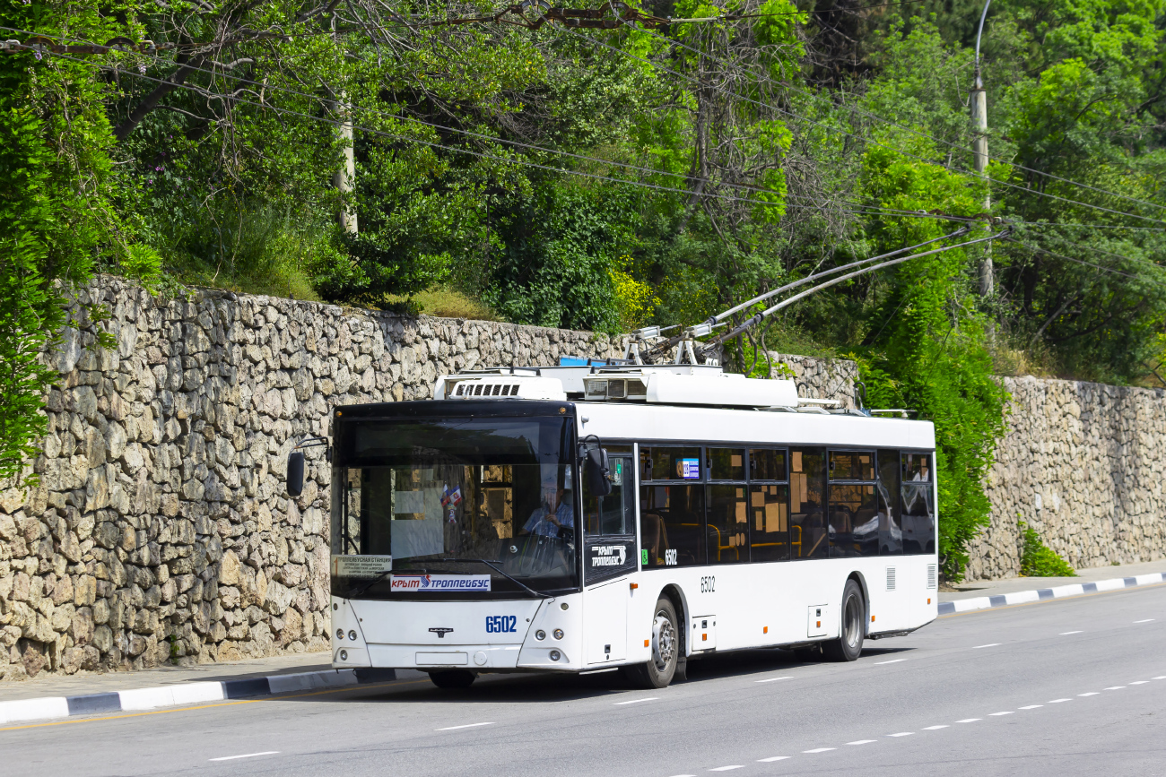 Крымский троллейбус, СВАРЗ-МАЗ-6275 № 6502