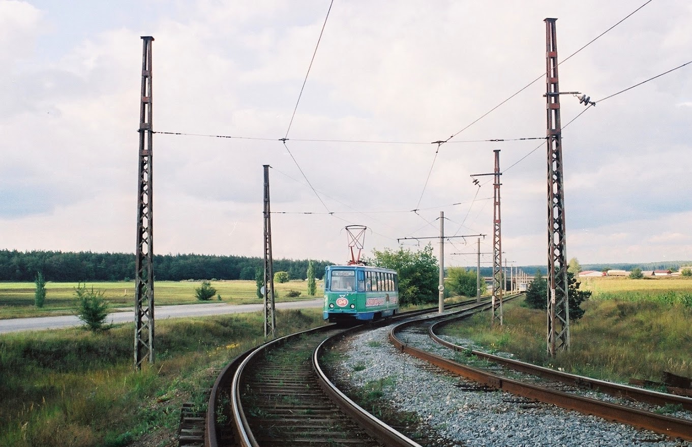 Stary Oskol, 71-605 (KTM-5M3) Nr. 94; Stary Oskol — Retro photos [1976-2003]; Stary Oskol — Tram network and infrastructure