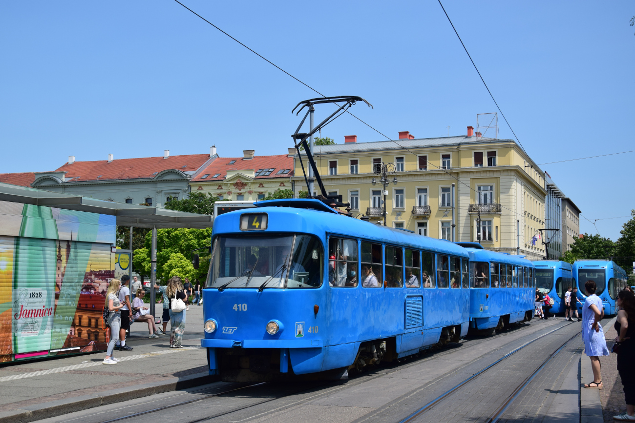 Загреб, Tatra T4YU № 410