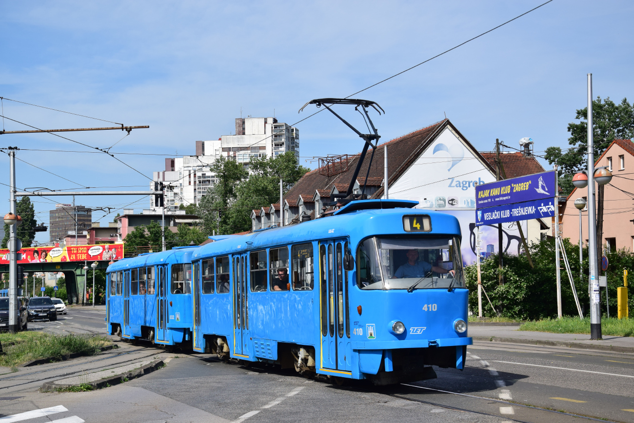 Загреб, Tatra T4YU № 410