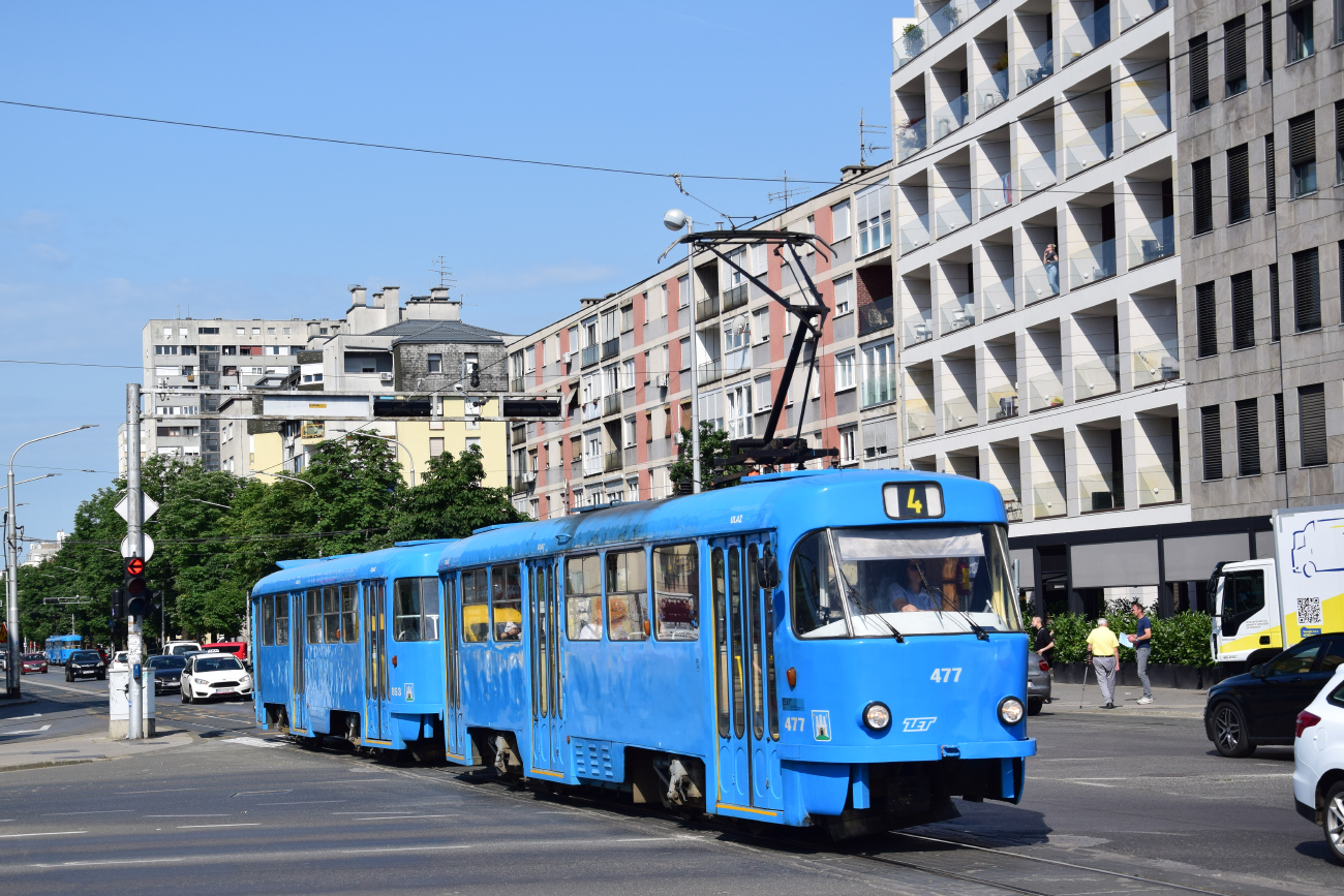 Загреб, Tatra T4YU № 477