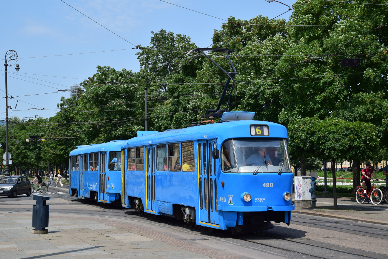 Загреб, Tatra T4YU № 490