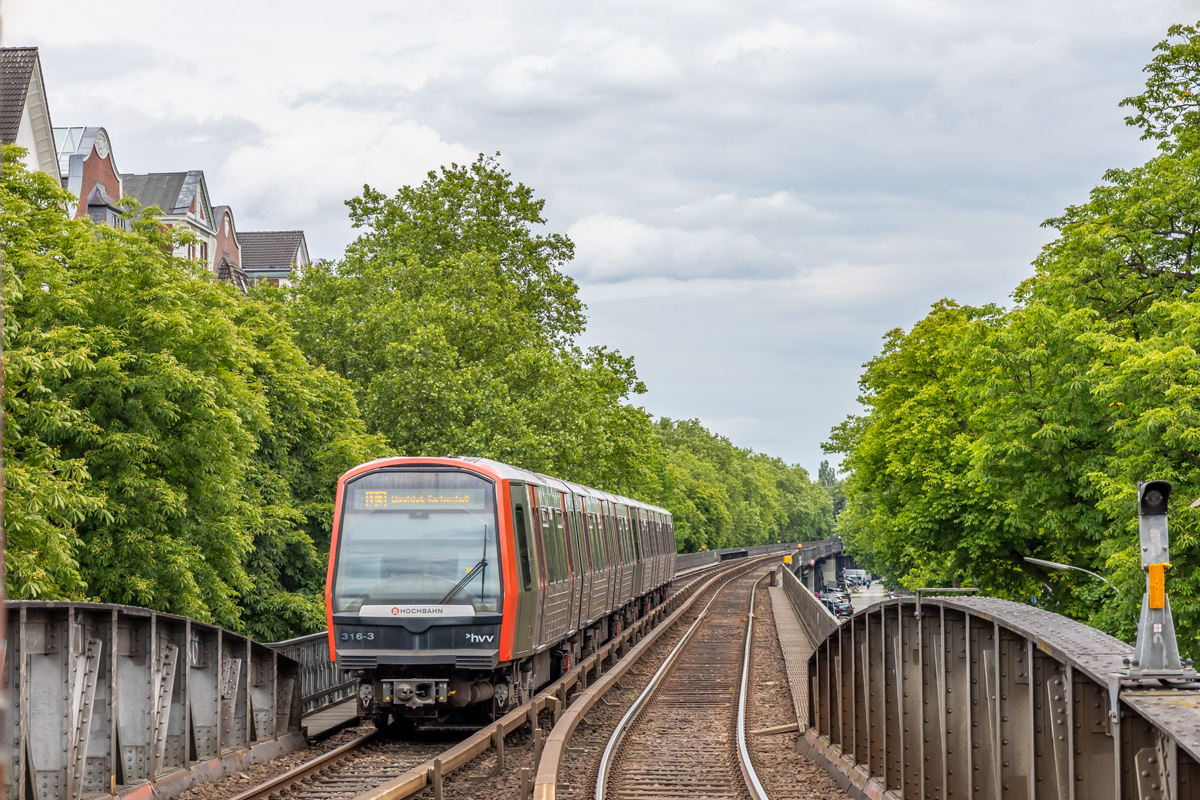 Гамбург, HHA DT5.1.2 № 316; Гамбург — U-Bahn — Линия U3