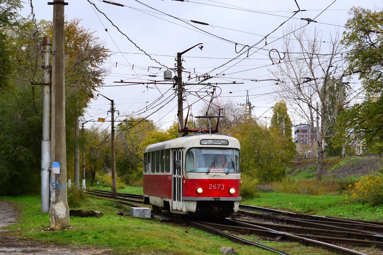 Волгоград, Tatra T3SU (двухдверная) № 2673