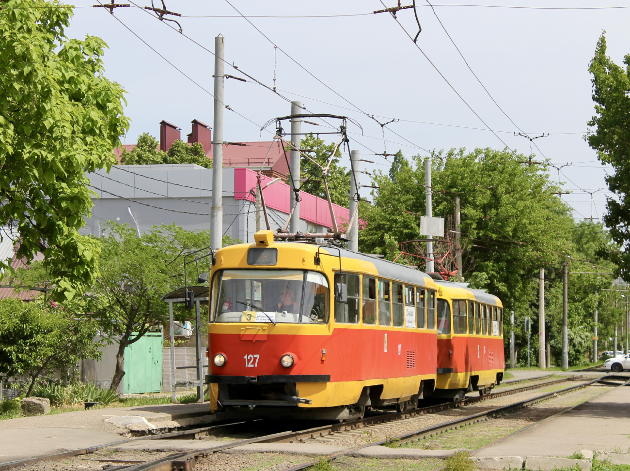 Краснодар, Tatra T3SU № 127; Краснодар, Tatra T3SU № 124
