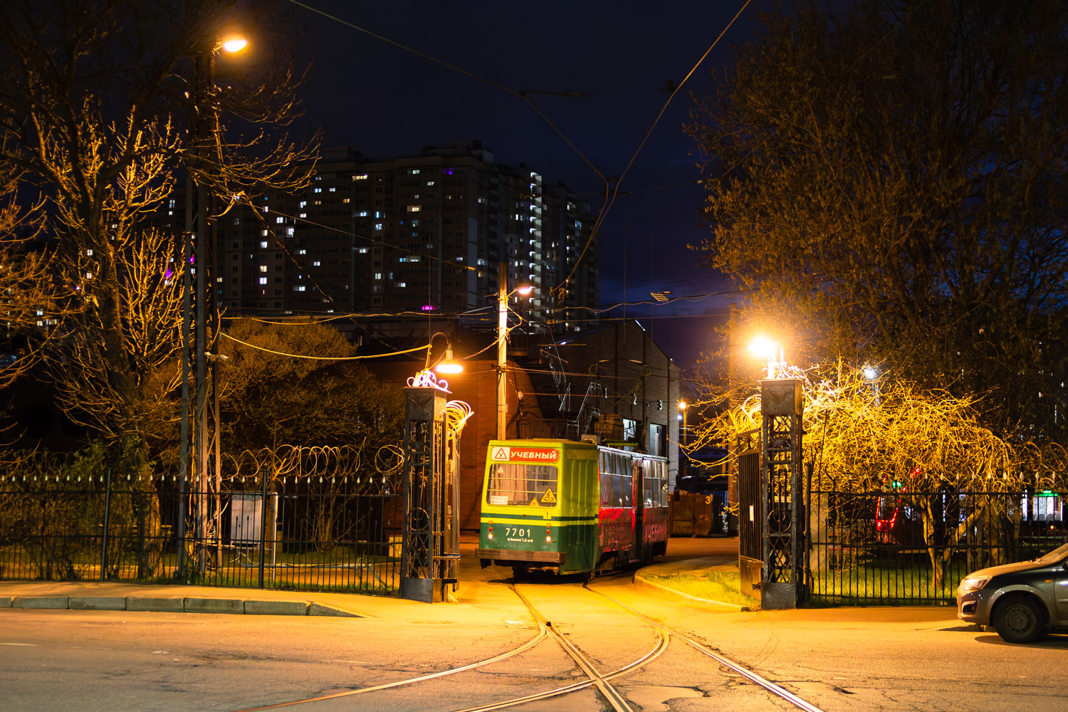Санкт-Петербург, ЛМ-68М № 7701; Санкт-Петербург — Трамвайный парк № 7