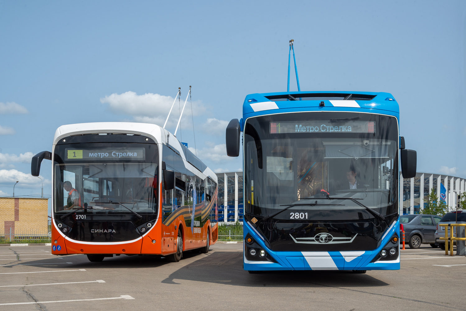 Нижний Новгород, Синара 6254.00 № 2701; Нижний Новгород, ПКТС-6281.01 «Адмирал» № 2801