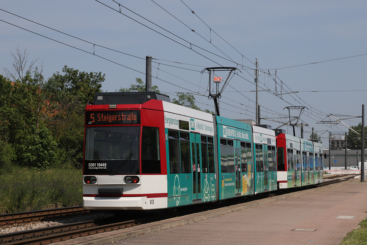 Erfurt, Duewag MGT6DE Nr 613