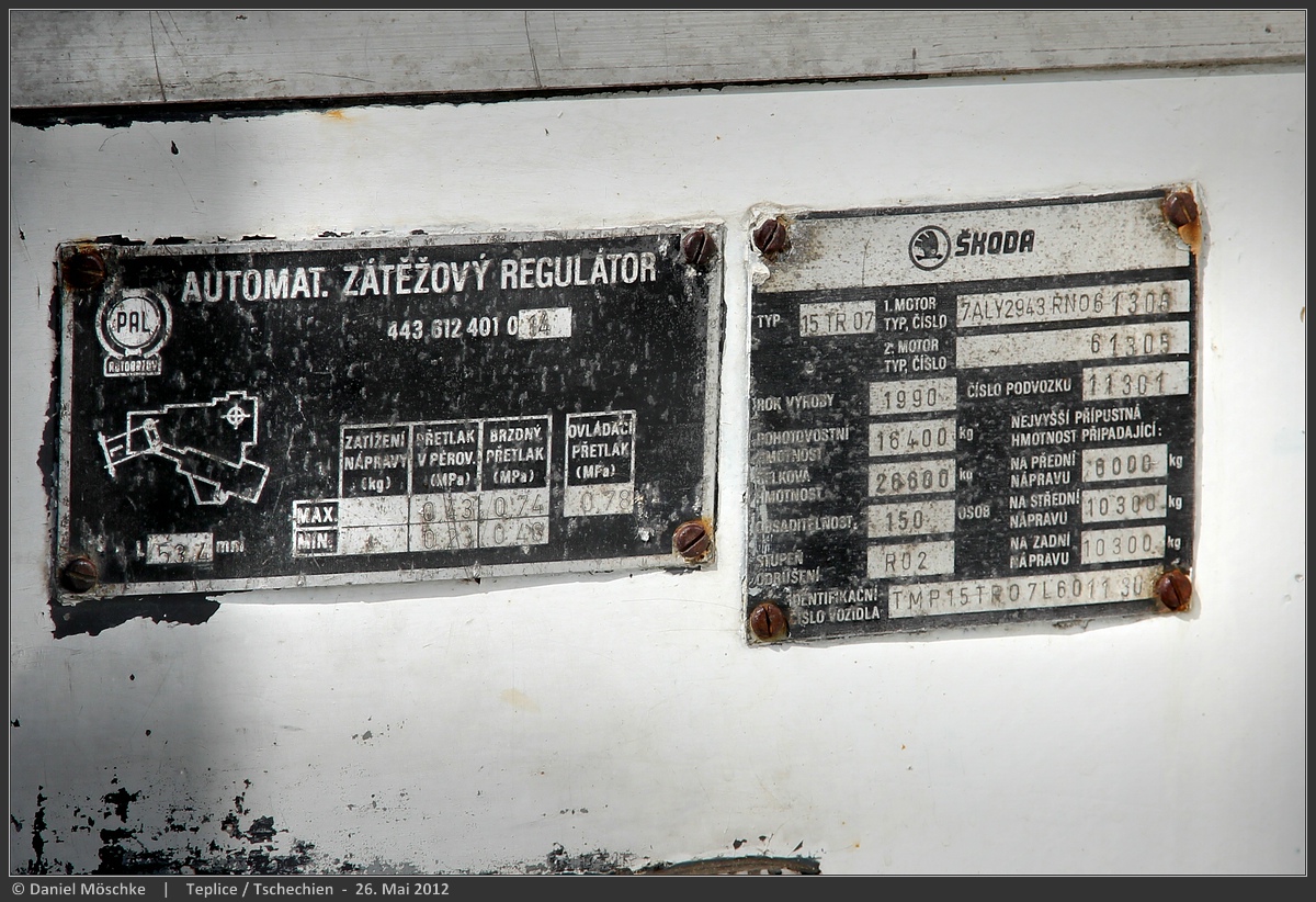 Цепліцы, Škoda 15Tr07/6 № 205