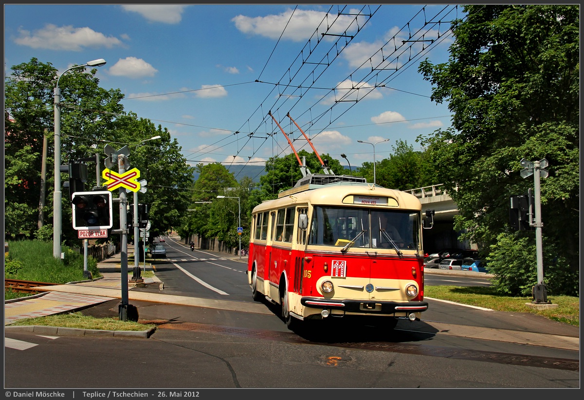 Теплице, Škoda 9TrHT28 № 105
